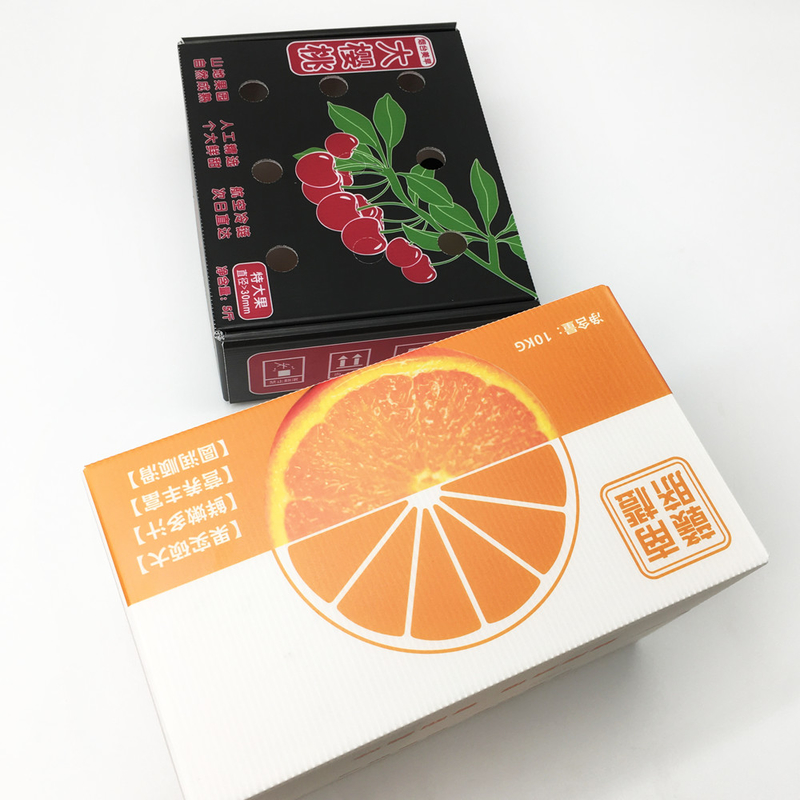 Caixas de empacotamento CMYK HD antifrição do fruto plástico ondulado que imprimem a loja congelada
